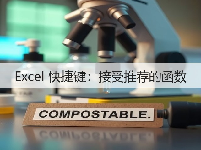 Excel 快捷键:接受推荐的函数(图2) Excel 快捷键:接受推荐的函数(图2)