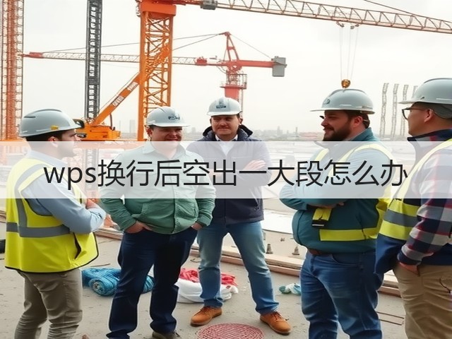 wps换行后空出一大段怎么办(图1)