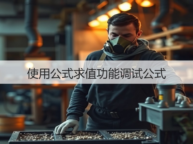 使用公式求值功能调试公式 - 诺云壹观办公网