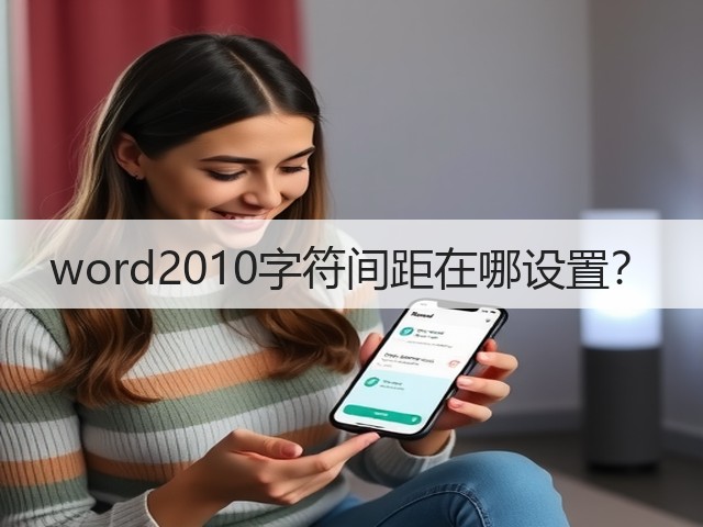 word2010字符间距在哪设置？(图1)