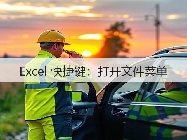Excel 快捷键:打开文件菜单(图1) Excel 快捷键:打开文件菜单(图1)