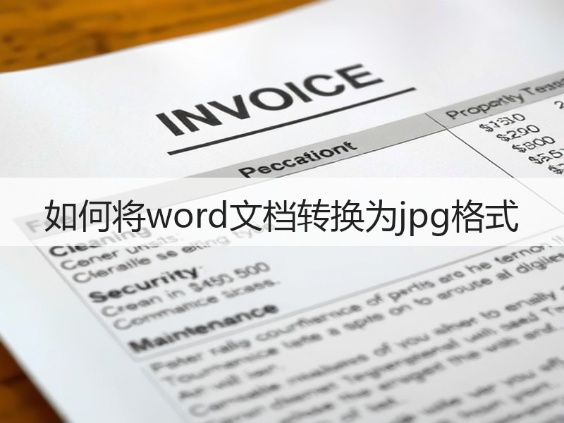 如何将word文档转换为jpg格式 - 诺云壹观办公网