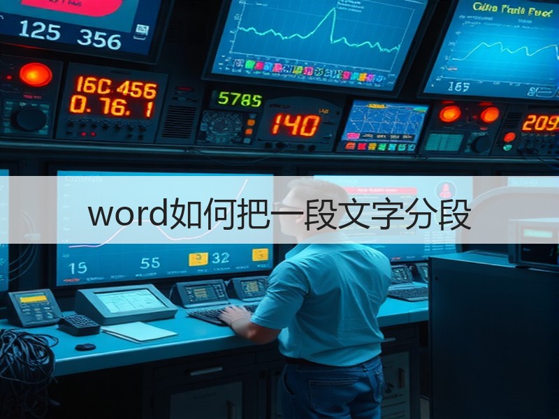 word如何把一段文字分段 - 诺云壹观办公网