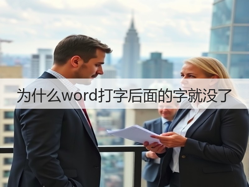 为什么word打字后面的字就没了 - 诺云壹观办公网