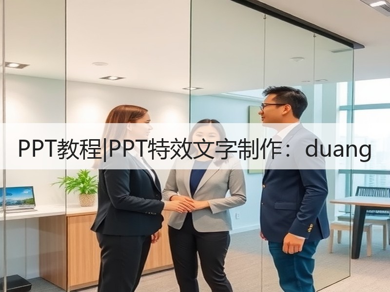 PPT教程|PPT特效文字制作：duang - 诺云壹观办公网