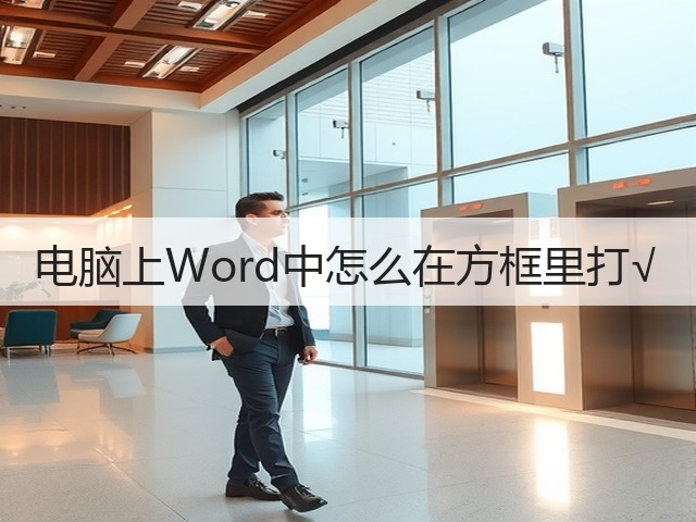 电脑上Word中怎么在方框里打√(图2) 电脑上Word中怎么在方框里打√(图2)