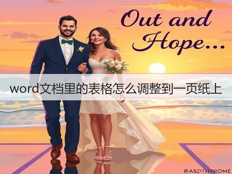 word文档里的表格怎么调整到一页纸上 - 诺云壹观办公网