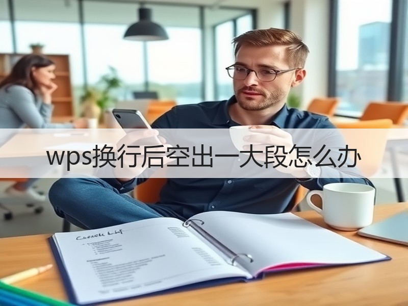 wps换行后空出一大段怎么办 - 诺云壹观办公网