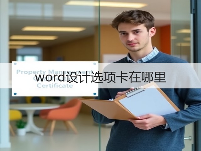 word设计选项卡在哪里(图1) word设计选项卡在哪里(图1)