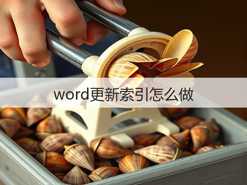 word更新索引怎么做 - 诺云壹观办公网