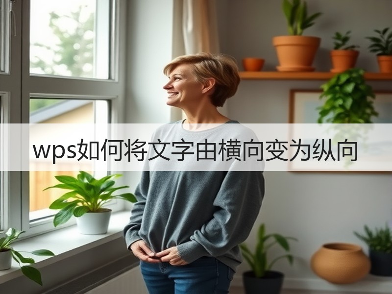 wps如何将文字由横向变为纵向 - 诺云壹观办公网