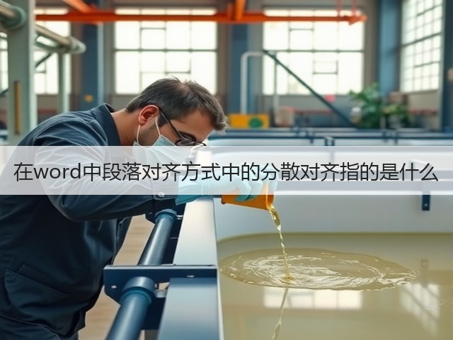 在word中段落对齐方式中的分散对齐指的是什么(图2)