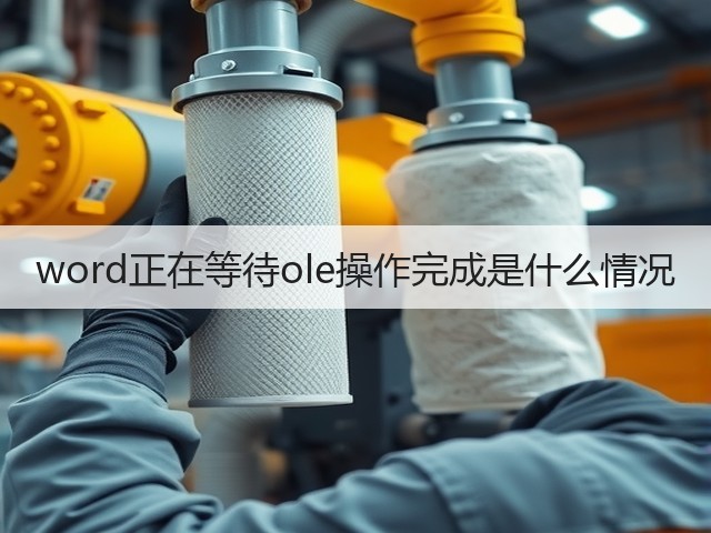 word正在等待ole操作完成是什么情况(图3) word正在等待ole操作完成是什么情况(图3)