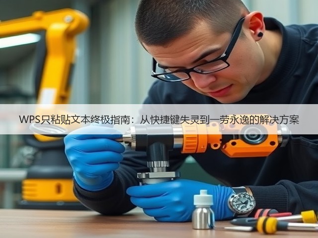 WPS只粘贴文本终极指南：从快捷键失灵到一劳永逸的解决方案(图2)