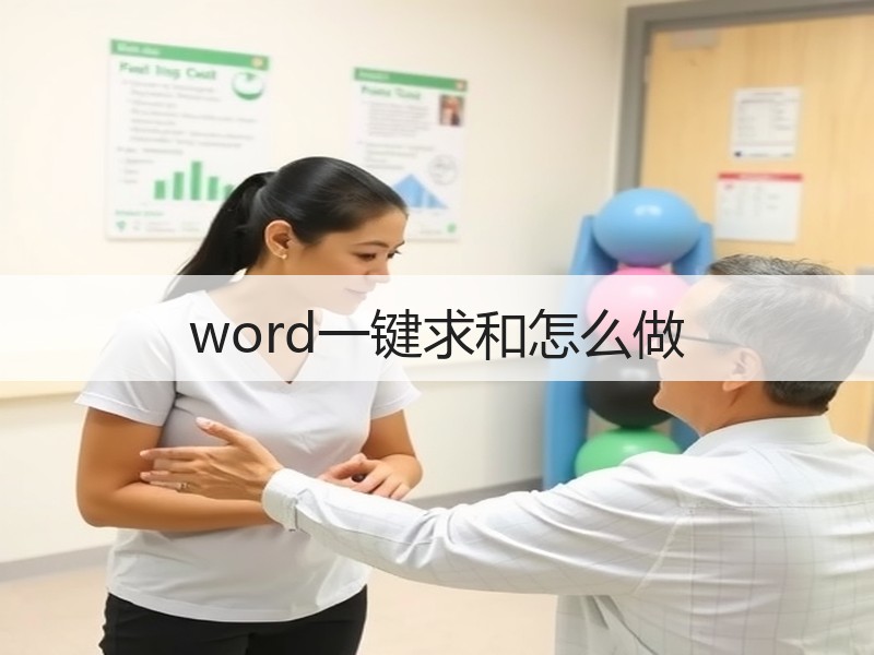 word一键求和怎么做 - 诺云壹观办公网