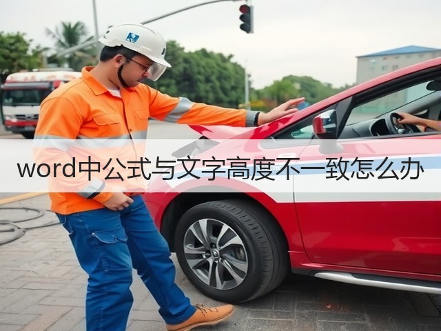 word中公式与文字高度不一致怎么办(图2)
