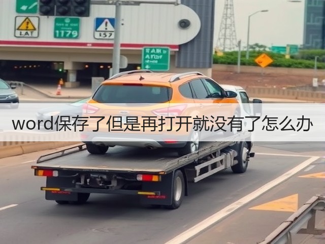 word保存了但是再打开就没有了怎么办(图3) word保存了但是再打开就没有了怎么办(图3)