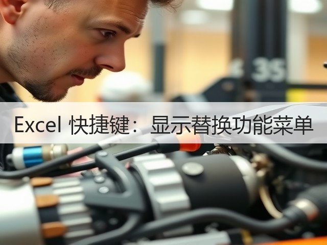 Excel 快捷键：显示替换功能菜单(图1)