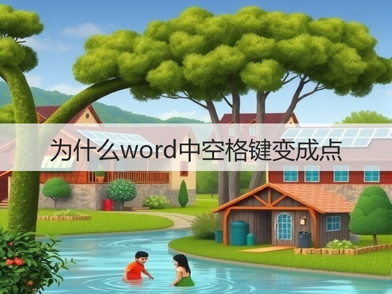 为什么word中空格键变成点 - 诺云壹观办公网