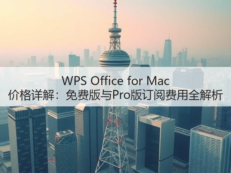WPS Office for Mac 价格详解：免费版与Pro版订阅费用全解析 - 诺云壹观办公网