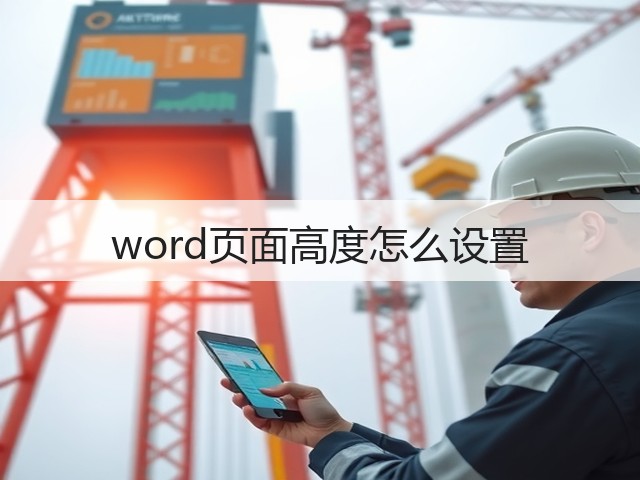 word页面高度怎么设置(图1) word页面高度怎么设置(图1)