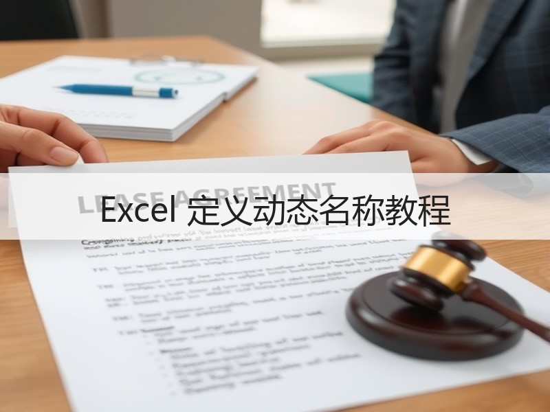 Excel 定义动态名称教程