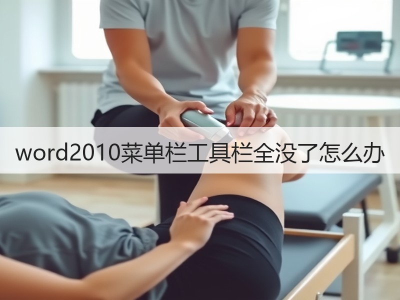 word2010菜单栏工具栏全没了怎么办 - 诺云壹观办公网