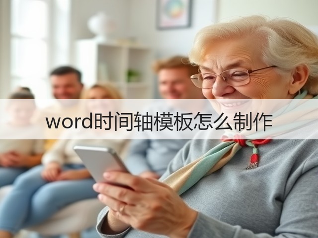 word时间轴模板怎么制作(图1)