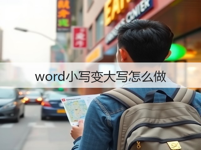 word小写变大写怎么做(图3)