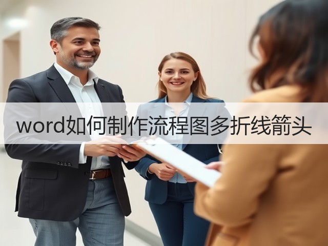 word如何制作流程图多折线箭头(图3) word如何制作流程图多折线箭头(图3)