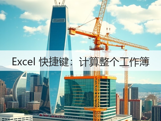 Excel 快捷键:计算整个工作簿(图3) Excel 快捷键:计算整个工作簿(图3)