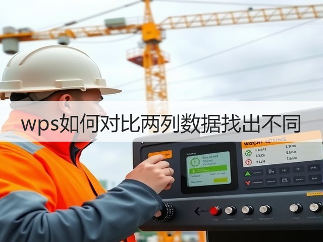 wps如何对比两列数据找出不同(图1) wps如何对比两列数据找出不同(图1)