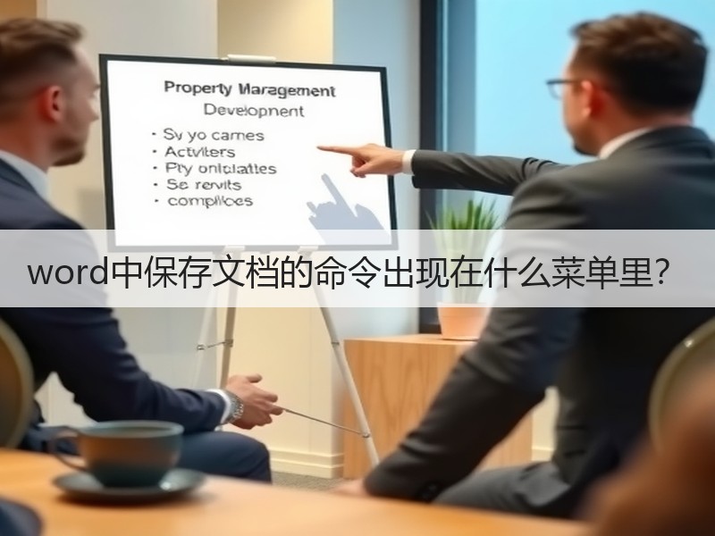 word中保存文档的命令出现在什么菜单里？ - 诺云壹观办公网