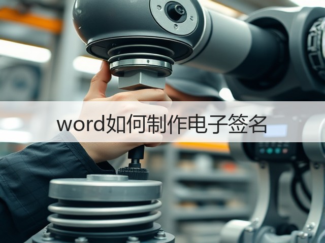 word如何制作电子签名(图3) word如何制作电子签名(图3)