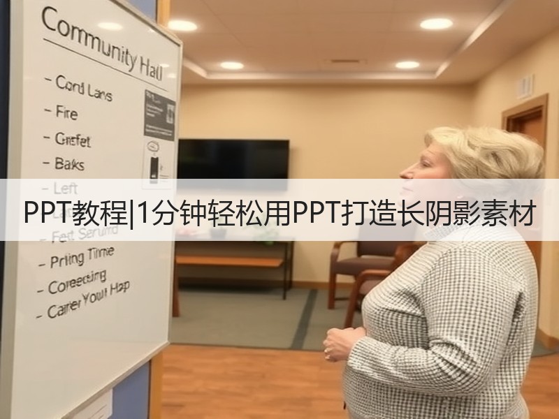 PPT教程|1分钟轻松用PPT打造长阴影素材 - 诺云壹观办公网