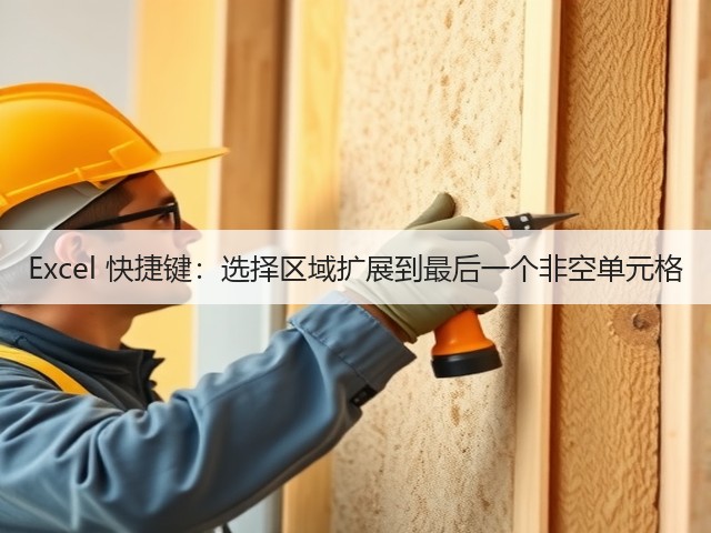 Excel 快捷键：选择区域扩展到最后一个非空单元格(图3)