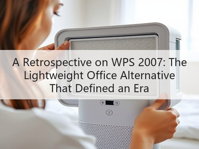 A Retrospective on WPS 2007: The Lightweight Office Alternative That Defined an Era(图2) A Retrospective on WPS 2007: The Lightweight Office Alternative That Defined an Era(图2)
