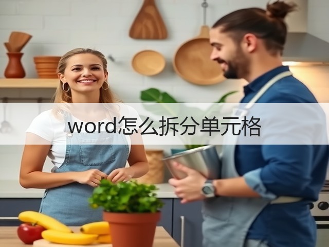 word怎么拆分单元格(图3) word怎么拆分单元格(图3)