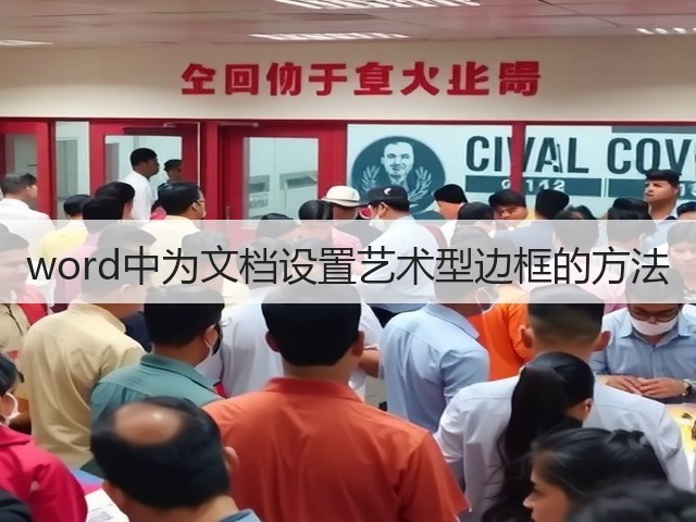 word中为文档设置艺术型边框的方法(图3) word中为文档设置艺术型边框的方法(图3)