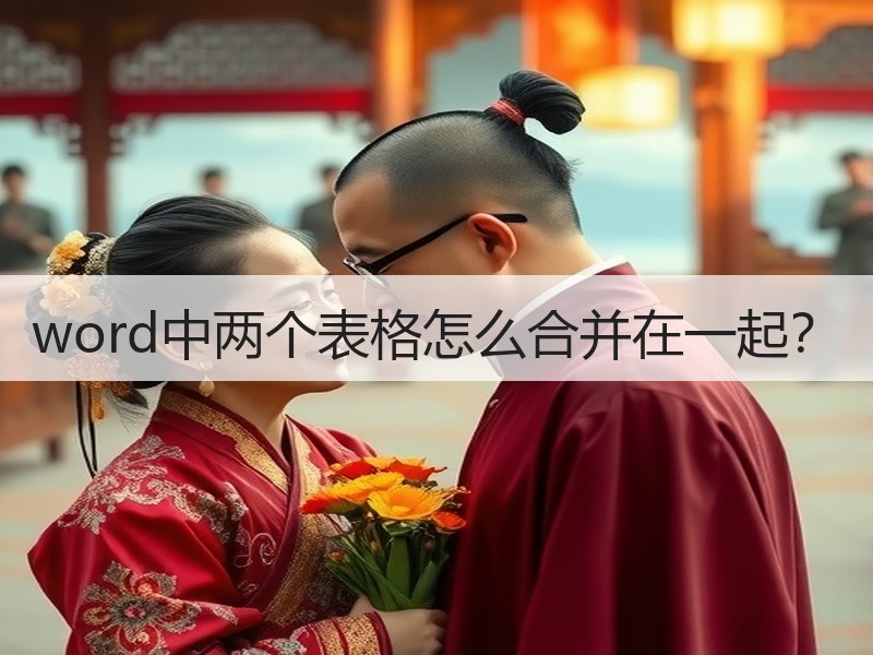 word中两个表格怎么合并在一起？ - 诺云壹观办公网