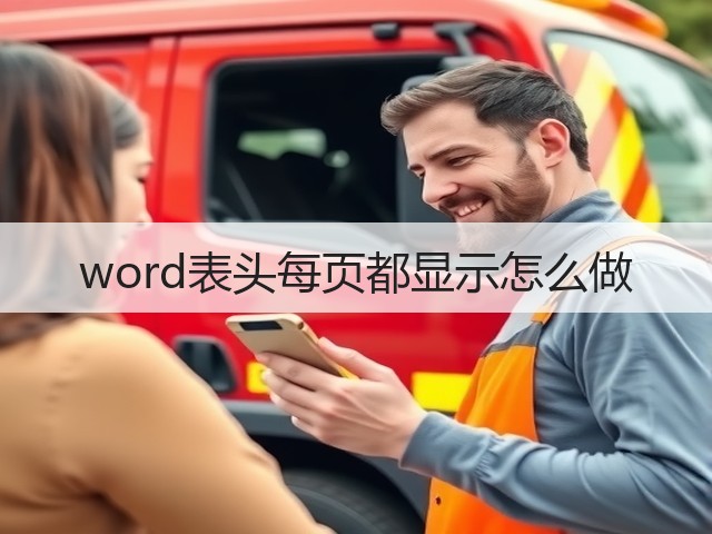 word表头每页都显示怎么做(图3) word表头每页都显示怎么做(图3)