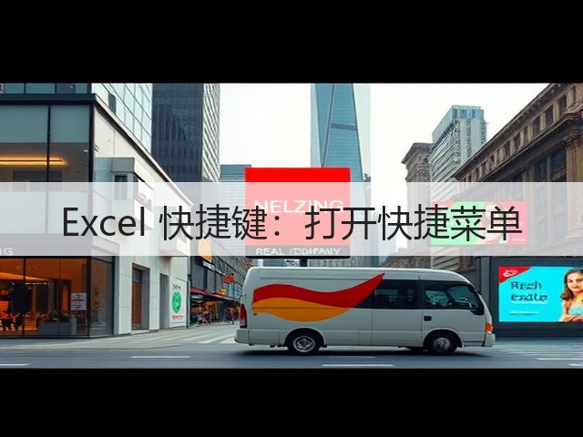Excel 快捷键:打开快捷菜单(图1) Excel 快捷键:打开快捷菜单(图1)