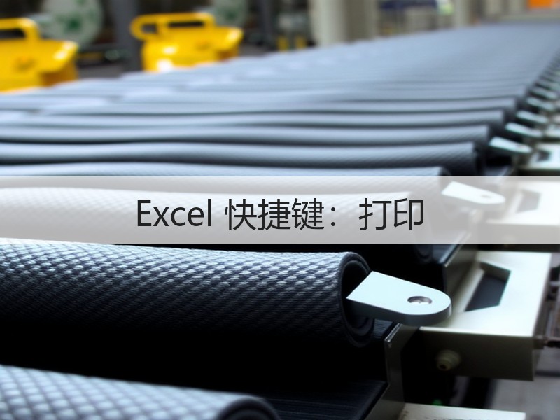 Excel 快捷键：打印 - 诺云壹观办公网
