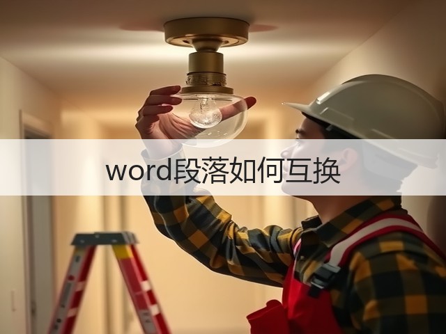 word段落如何互换(图3)