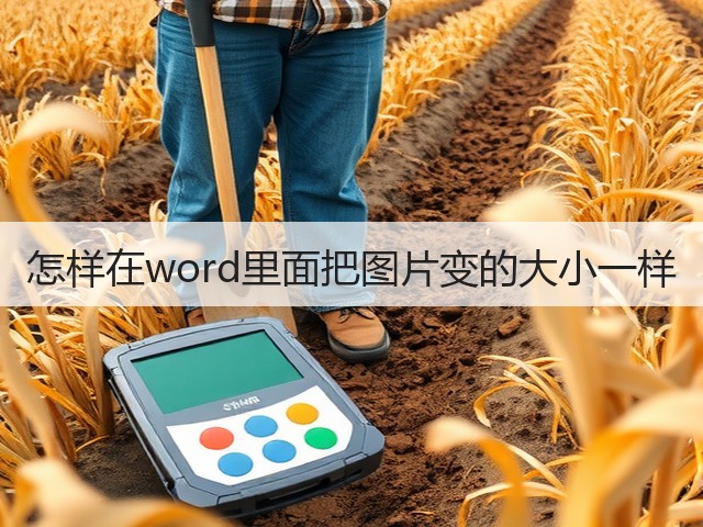 怎样在word里面把图片变的大小一样(图2) 怎样在word里面把图片变的大小一样(图2)