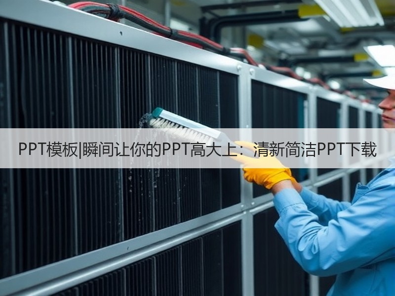 PPT模板|瞬间让你的PPT高大上：清新简洁PPT下载 - 诺云壹观办公网