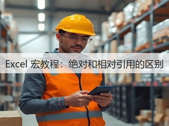 Excel 宏教程:绝对和相对引用的区别(图3) Excel 宏教程:绝对和相对引用的区别(图3)