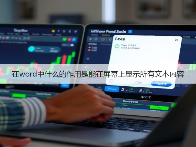 在word中什么的作用是能在屏幕上显示所有文本内容(图3)