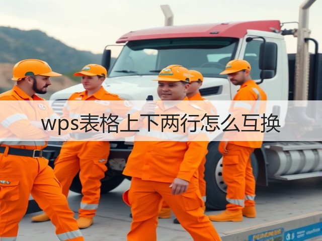 wps表格上下两行怎么互换(图1) wps表格上下两行怎么互换(图1)