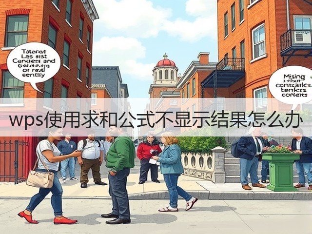 wps使用求和公式不显示结果怎么办(图1) wps使用求和公式不显示结果怎么办(图1)